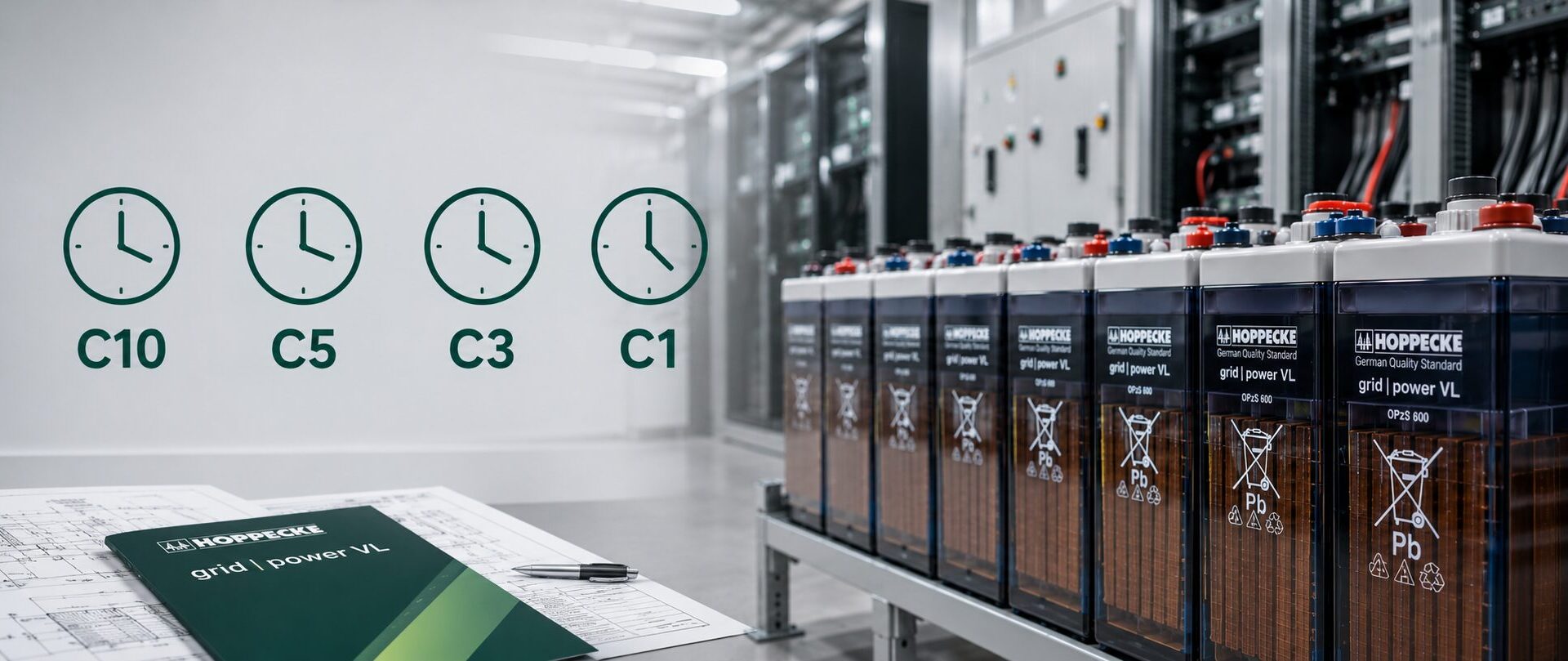 Как подобрать емкость OPzS под объект: что означают C10, C5, C3 и C1